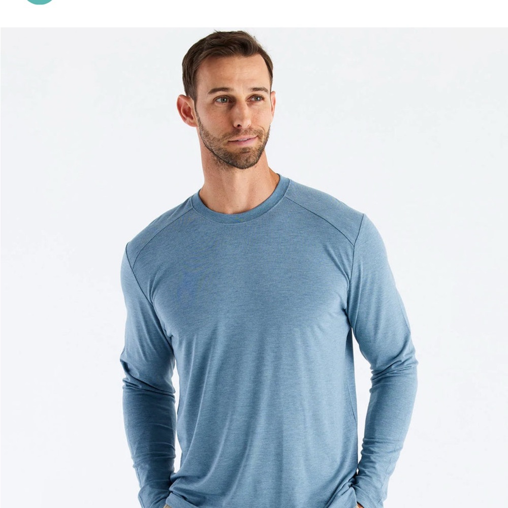 NWT Free Fly Men’s Bamboo Shade Long Sleeve shirt, size Medium